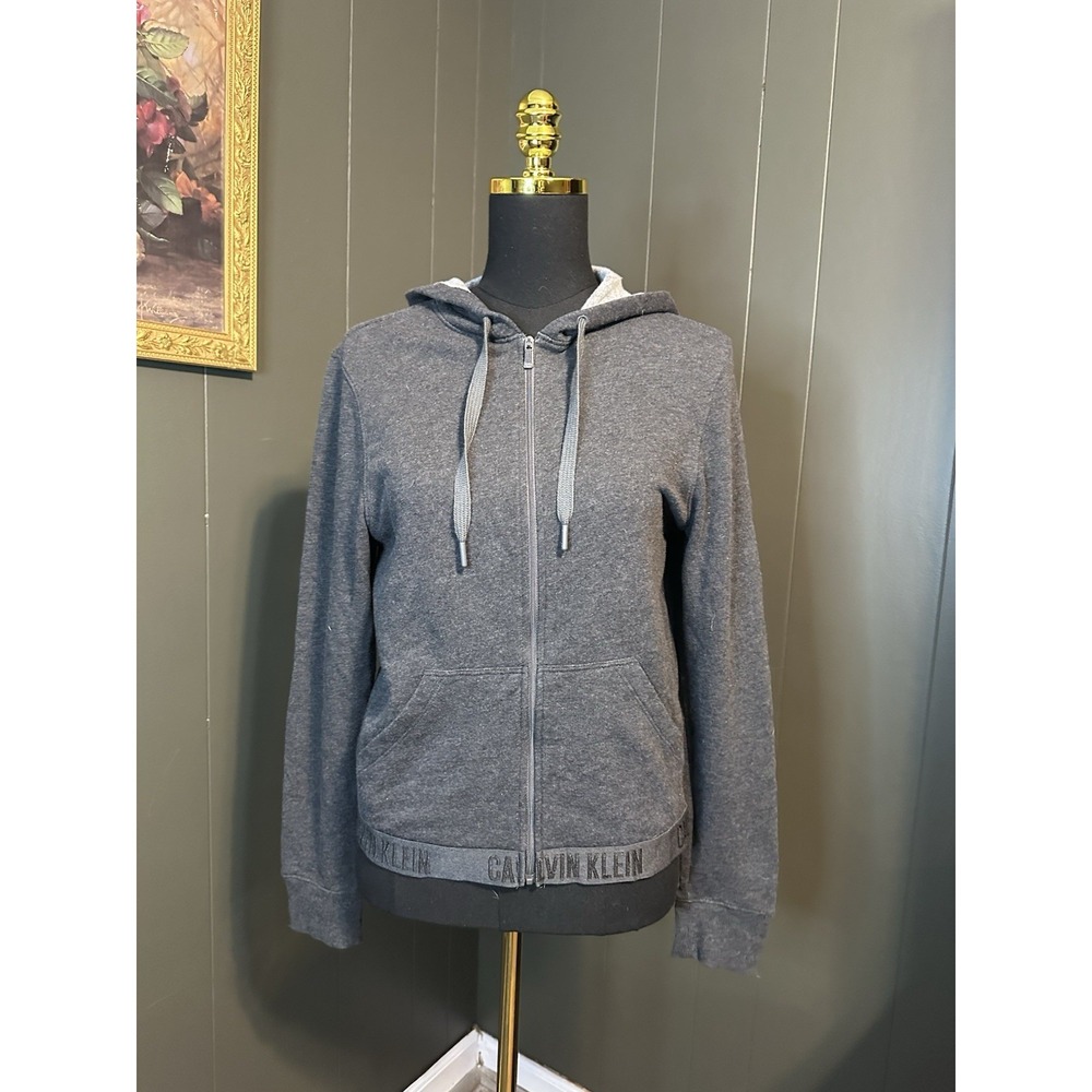 Calvin Klein Grey Sleepwear Hoodie M‎ Medium Activewear Sweatshirt